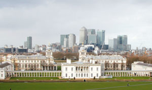 Blick aus Greenwich über die Stadt